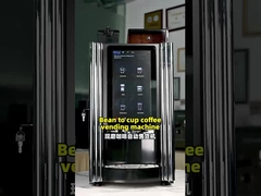 12 tipos de bebidas quentes frescas moído 15,6 polegadas máquina de café touch screen