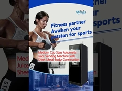 Máquina automática de venda de suco de tamanho médio com estrutura de corpo de chapa de metal