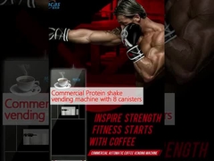 Máquina de venda de batidos de proteína comercial com 8 latas