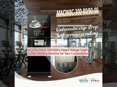 AC220V/50HZ 110V/60Hz Voltagem nominal Máquina vendedora de café inteligente para sua conveniência