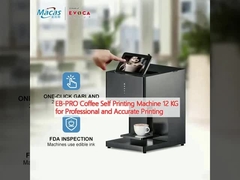 Máquina de autoimpressão de café EB-PRO 12 KG para impressão profissional e precisa