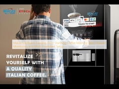 Macas Intelligent Feeding Floor Standing Coffee Machine Bean Hopper Monitoramento e configuração de múltiplos ingredientes