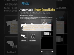 Máquina de café comercial Macas com limpeza automática e monitoramento da colher