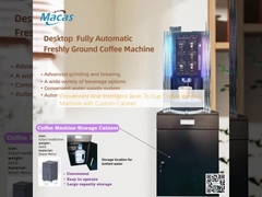 Máquina de Venda Automática de Café Grão a Chávena Conveniente e Inteligente com Armário Personalizado