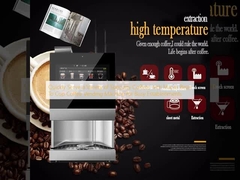 Serva rapidamente uma variedade de cafés especiais com a máquina vendedora de café Macas Bean To Cup para estabelecimentos ocupados