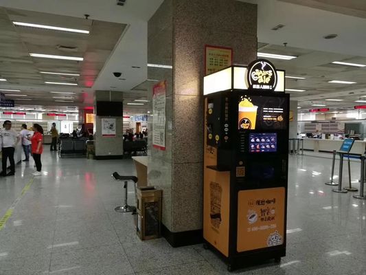Máquina de venda automática de chá café instantâneo moeda operada 2200W