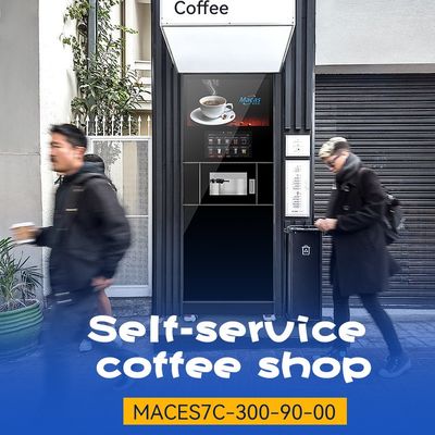 Máquina de venda de café Macas Máquina automática de venda de café 220VAC Suporte IOT