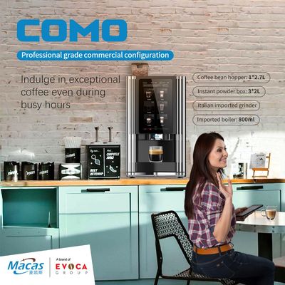 Máquina automática de café expresso com sistema de pagamento OEM