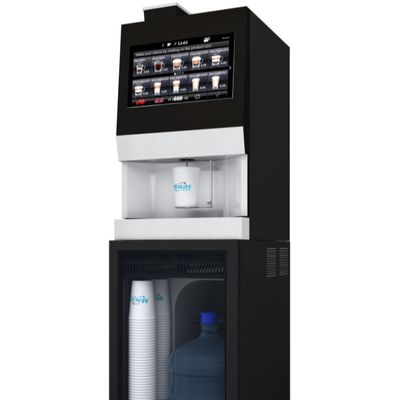 Máquina de venda automática de café de feijão de mesa com 3 latas