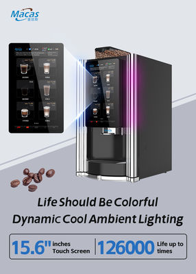 comprar Máquina de venda de café comercial 220V/50-60Hz 57Kg 15,6 polegadas Touch Screen MOQ 2 unidades Suporte IOT fabricação em linha