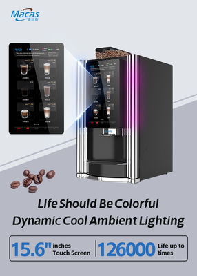 Máquina de venda automática de café com tela sensível ao toque