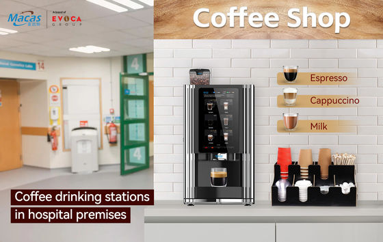 comprar Máquina de venda de café comercial personalizável para o seu negócio fabricação em linha