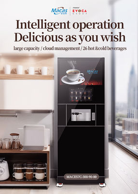 Materiais de qualidade alimentar e peças de origem europeia na máquina de café Macas totalmente automática