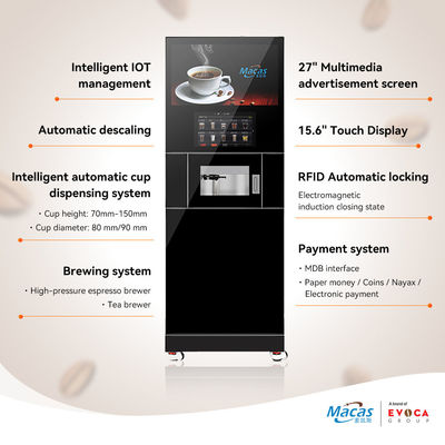 comprar Máquina de café MACAS comercial com tecnologia avançada e cervejaria auto-desenvolvida para consistência fabricação em linha