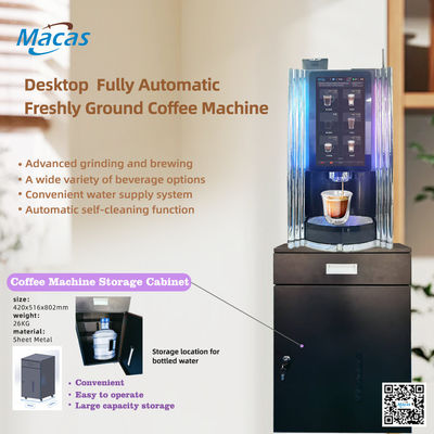 comprar Máquina de Venda Automática de Café Grão a Chávena Conveniente e Inteligente com Armário Personalizado fabricação em linha