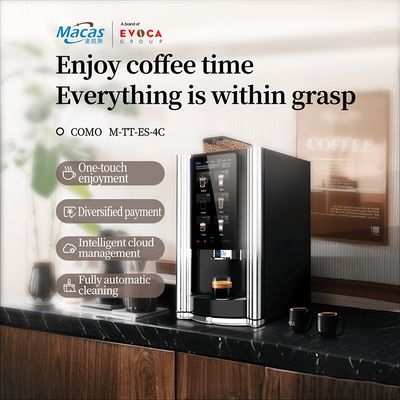 comprar Máquina de venda de café com tela sensível ao toque com sistema de espuma de líquido e leite em pó opcional fabricação em linha