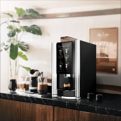 comprar Satisfaça sua vontade de café em segundos com máquinas de venda automática de café de 700mm*420mm*450mm fabricação em linha