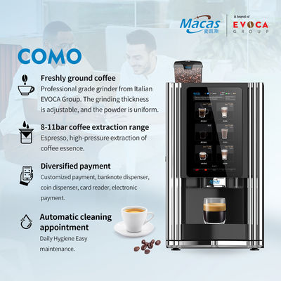 comprar Máquina de Venda de Café Grão a Chávena com Moedor Embutido e Bomba de 20 Bar fabricação em linha
