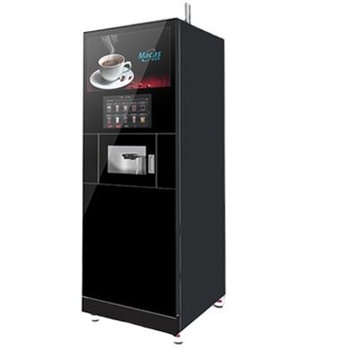 MACAS MACES7C-300-90-00 Máquina automática de venda de café Espresso com QR quente / frio e pagamento em dinheiro 220VAC 2200W Garantia de 1 ano
