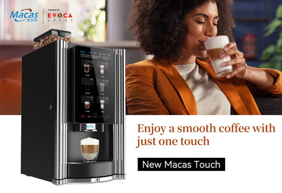 MACAS 15,6 polegadas tela sensível ao toque Máquina automática de venda de expresso 220V 50Hz