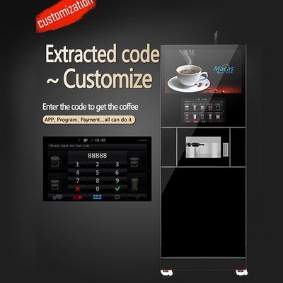 Bom preço. OEM ODM Máquina automática de venda de café cappuccino Pagamento eletrônico on-line