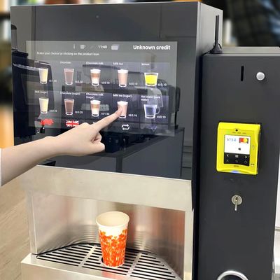 Bom preço. Máquina de venda de 300 xícaras de café fresco para negócios on-line