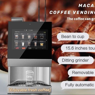 Codificador QR Máquina de venda de café comercial tela sensível ao toque Máquina automática de expresso