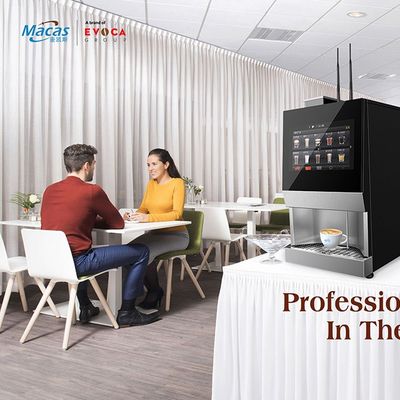 Máquina vendedora de café fresco para preparar café conveniente no escritório