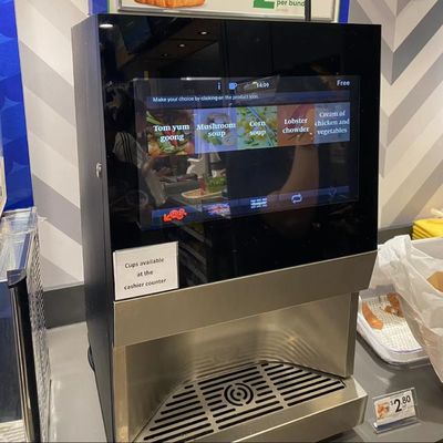 Bom preço. Máquina de venda automática de café instantâneo de aço inoxidável on-line