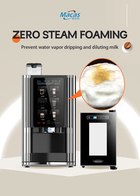 Máquina automática de venda de café de feijão a xícara de fácil limpeza e manutenção