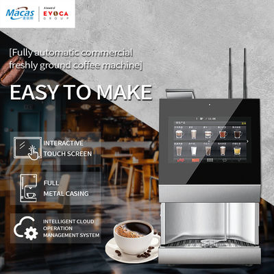 Bom preço. Máquina de venda de café de aço inoxidável com menos de 1 minuto de preparação on-line