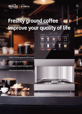 Bom preço. Máquina automática de venda automática de café conveniente e rápida 700mm* 420mm*450mm Menos de 1 minuto de tempo de preparação on-line