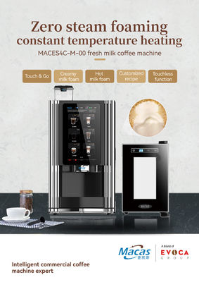 Máquina de café de leite fresco comercial automática Máquina de venda de café comercial na cafeteria