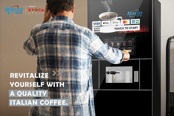 Máquina de café de suporte de fábrica profissional com moedor importado