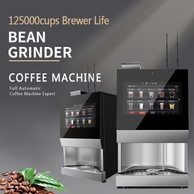 Máquina de Venda Automática de Espresso 220V com Tela Touchscreen de 15,6 polegadas