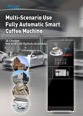 Monitorização e limpeza inteligentes com Macas Commercial Automático totalmente fresco moído armário máquina de café