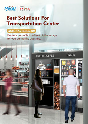 Bom preço. Máquina de café Macas totalmente automática de gabinete fresco com configuração de vários ingredientes para bebidas diversas on-line